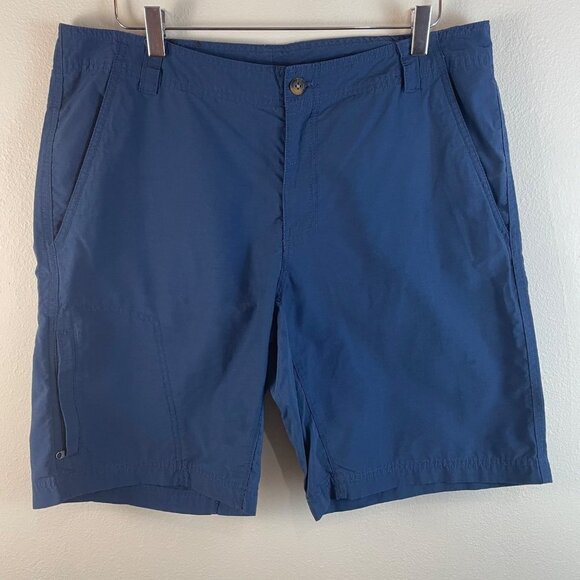 Columbia Other - Columbia Men’s Blue Shorts Zip & Hook and Loop Size 36